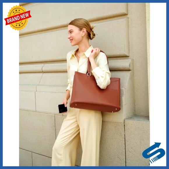 Waterproof Laptop Tote Bag for 15.6 Inch Computer, Business Office Work - Picture 3 of 6